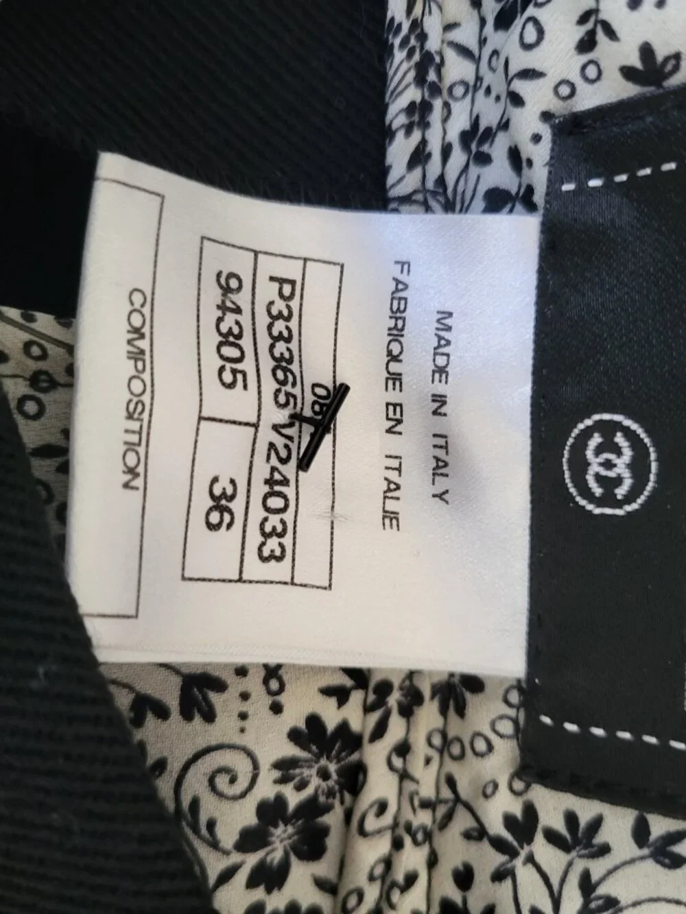 Chanel Black Wool Trousers